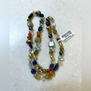 One of a kind confetti necklace